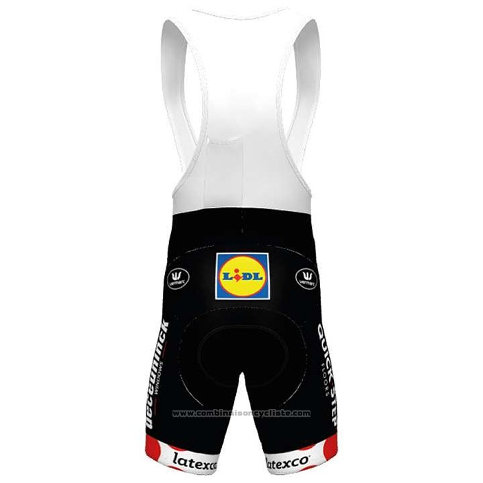 2020 Maillot Cyclisme Deceuninck Quick Step Blanc Rouge Manches Courtes et Cuissard